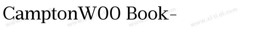 CamptonW00 Book字体转换 CamptonW00 Book字体转换